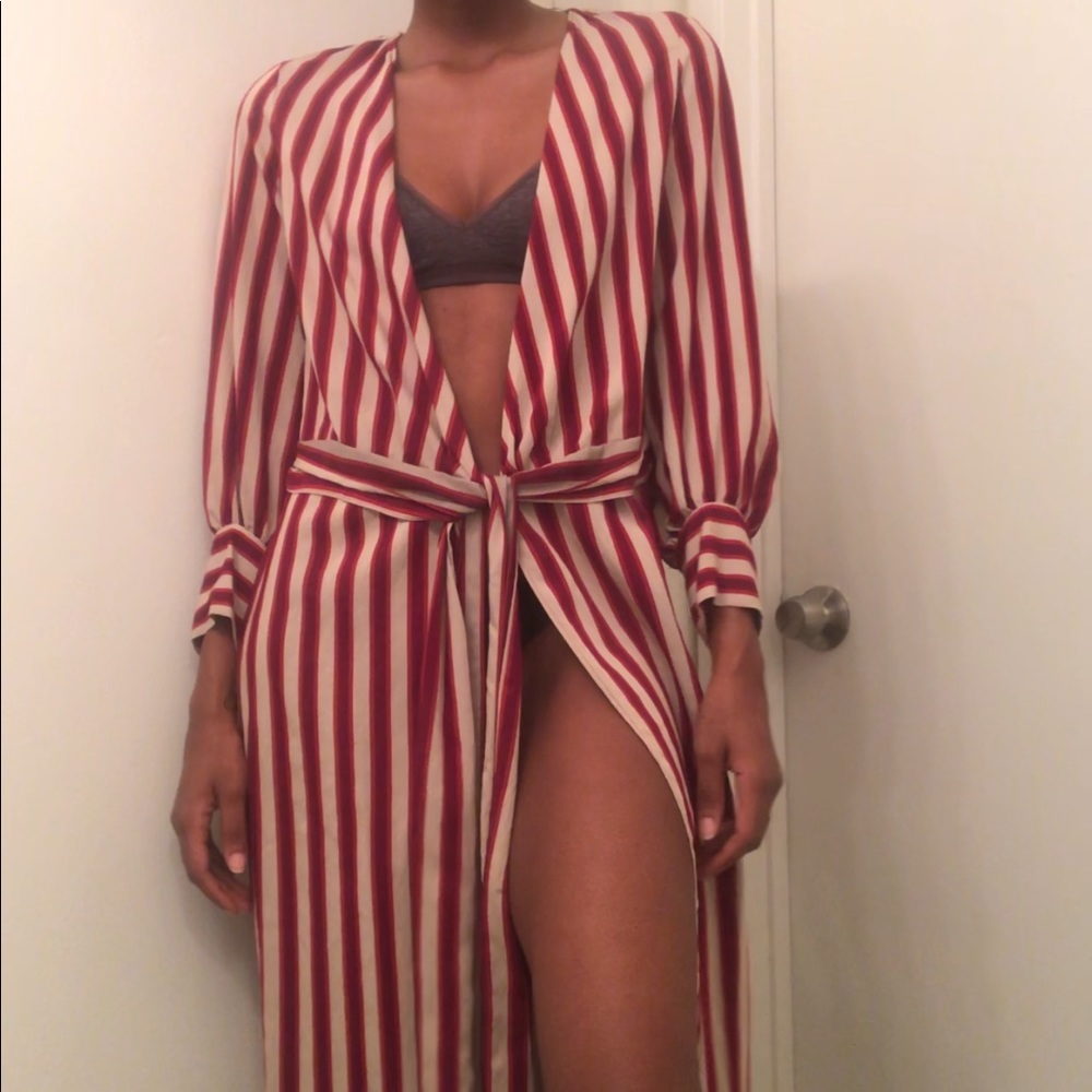 Striped cover up